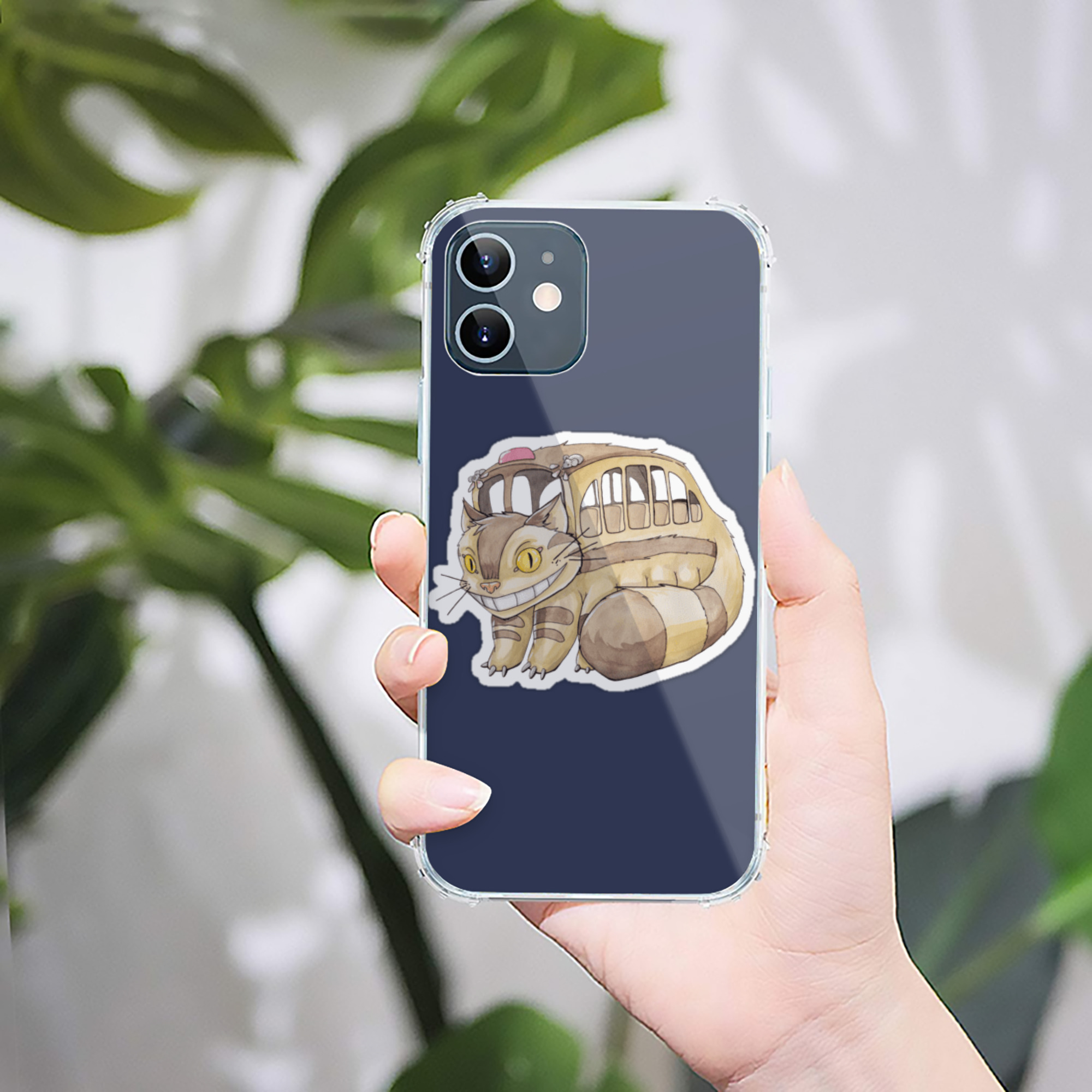 （画像用） となりのトトロ 草壁メイ 草壁サツキ My Neighbor Totoro Satsuki Kusakabe Mei Kusakabe 【iPhone 12シリーズ対応】透明スマホケース（クリアソフトケース）